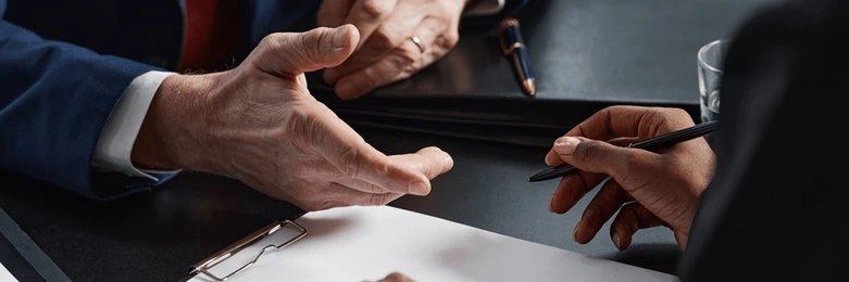 Terms and conditions meeting with document signing